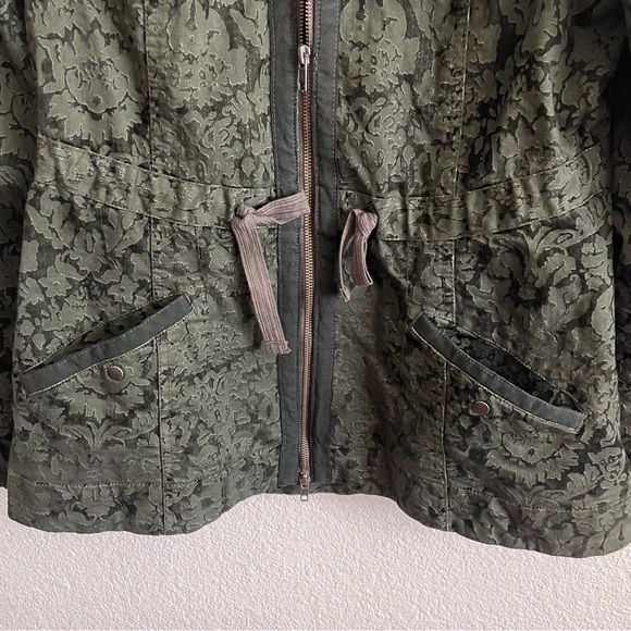 Anthropologie Hei Hei Burnett Anorak Olive Utility Velvet Jacket - Picture 5 of 10